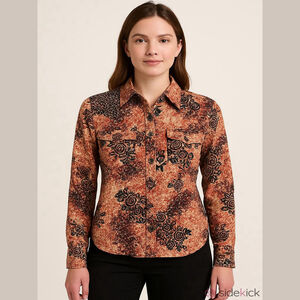 Tell Your Friends Pink Floral Blouse XXS